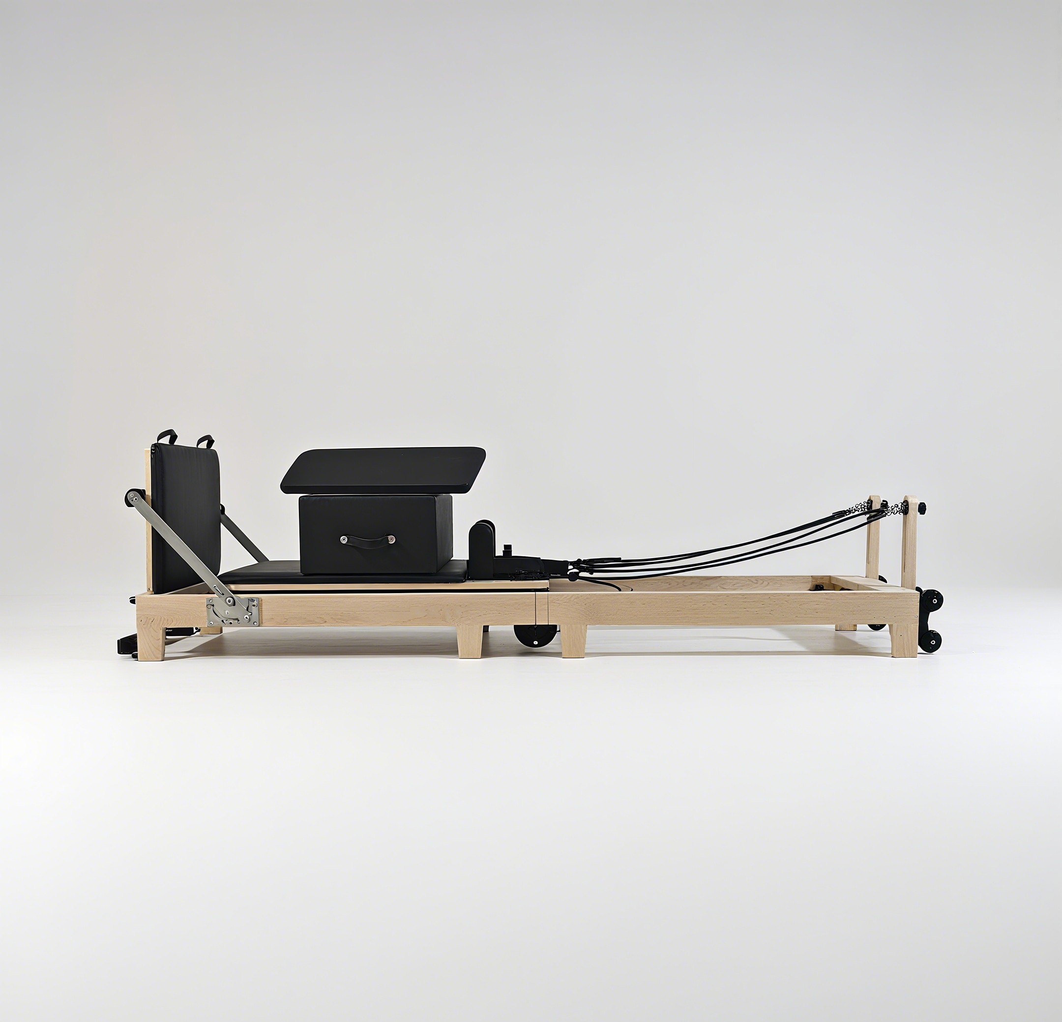 Pilates & Yoga With Harna - Foldable Maple Wood Pilates Reformer with