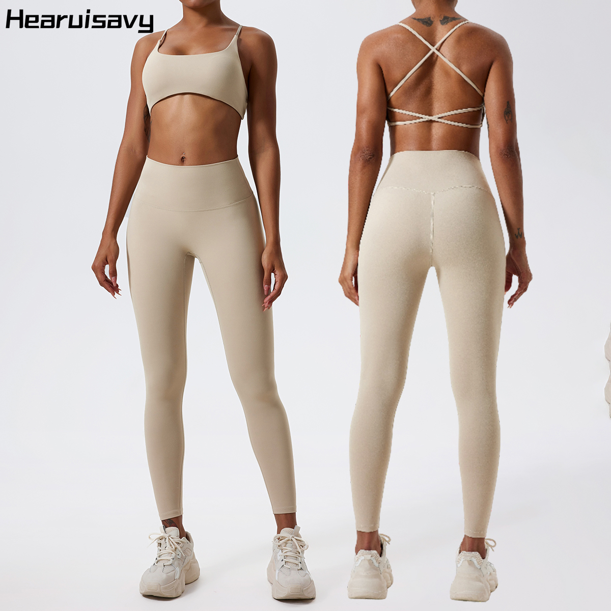 Pilates Yoga Wrap Top - Hearuisavy Gym Fitness Sports Bra Women