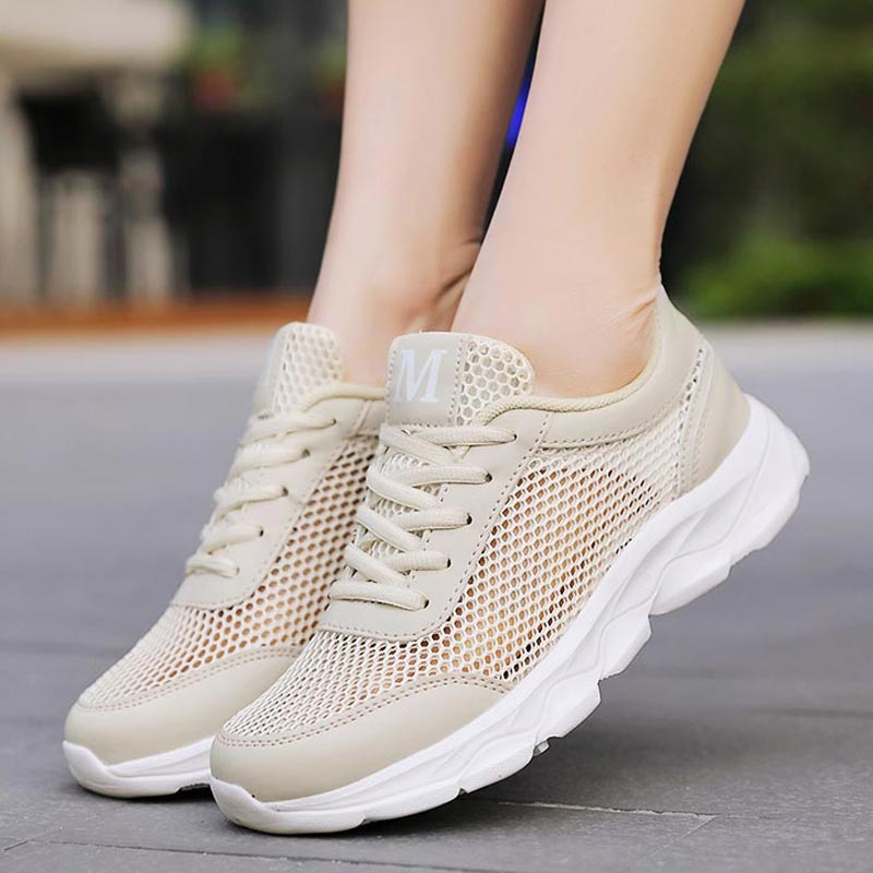 Pilates Yoga On The Square - Summer Breathable Sneakers Women Mesh Women's