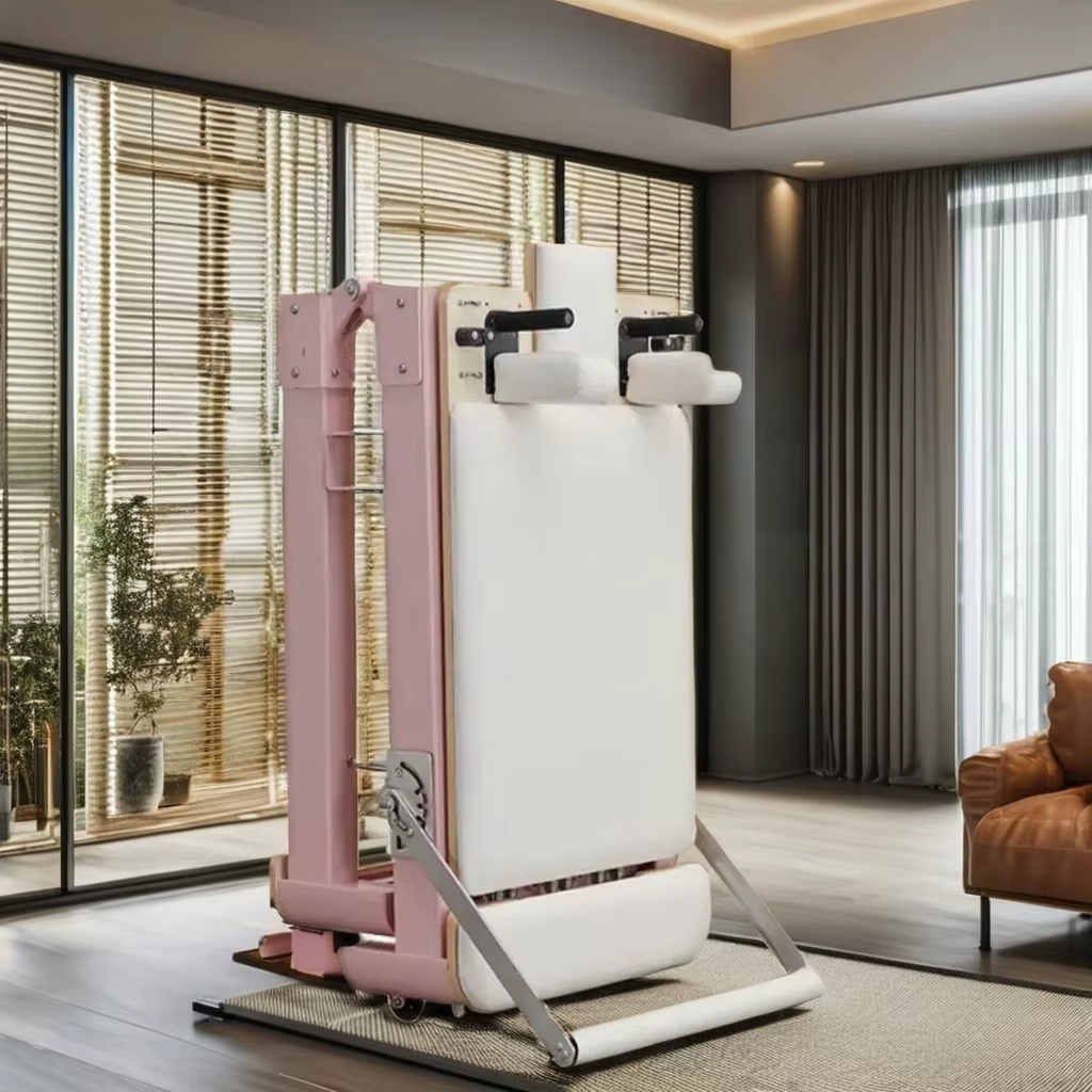 Pilates Yoga Or Gym - Pink Foldable Pilates Machine for Home