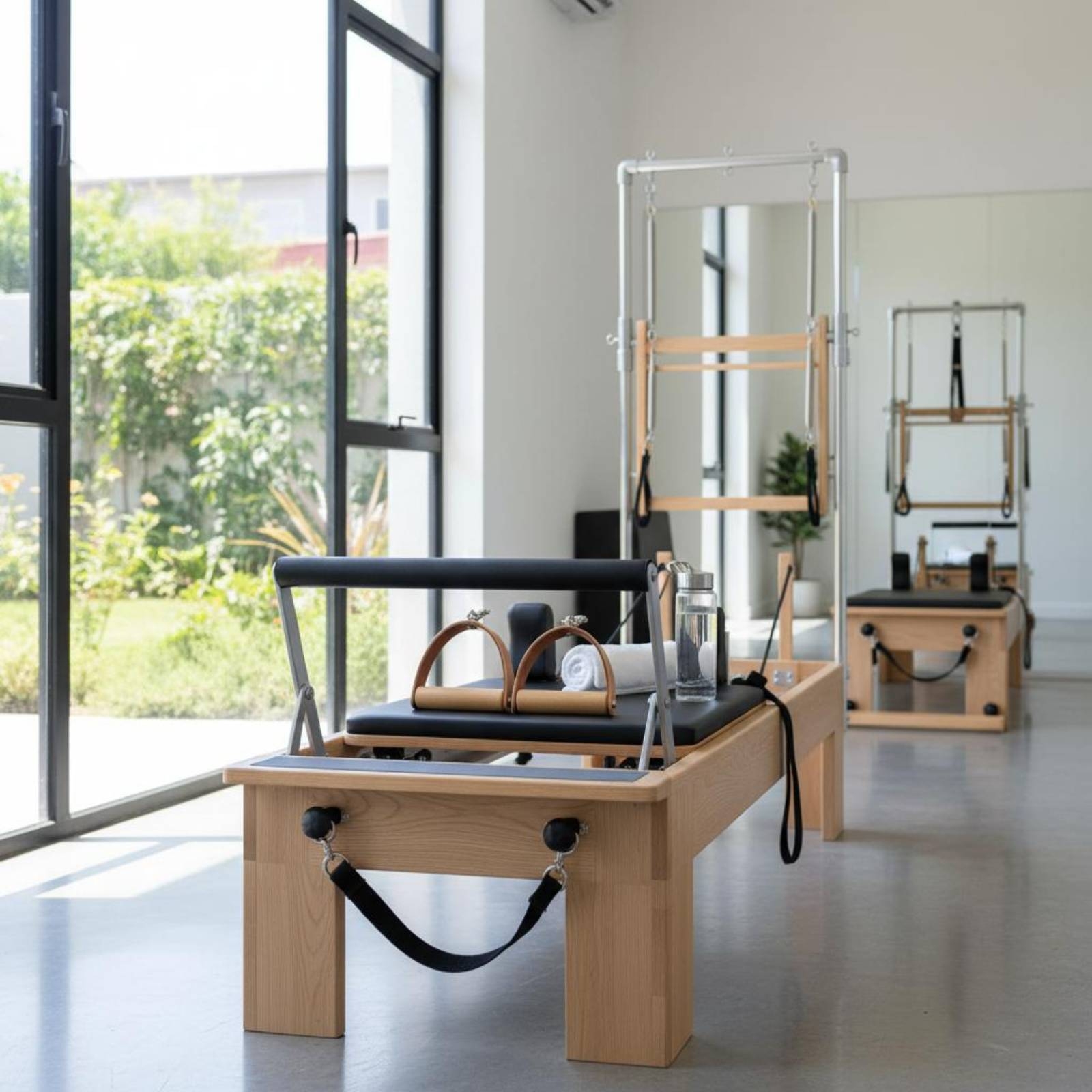2 Pieces Leather Wood Handles  - Pilates & Yoga With Harna ulasan dan harga