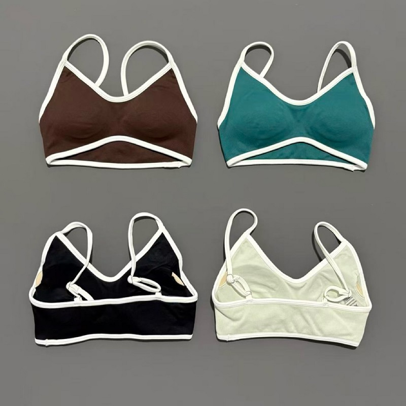 Women Sports Bra Adjustable Hi - Pilates Yoga Wrap Top ulasan dan harga