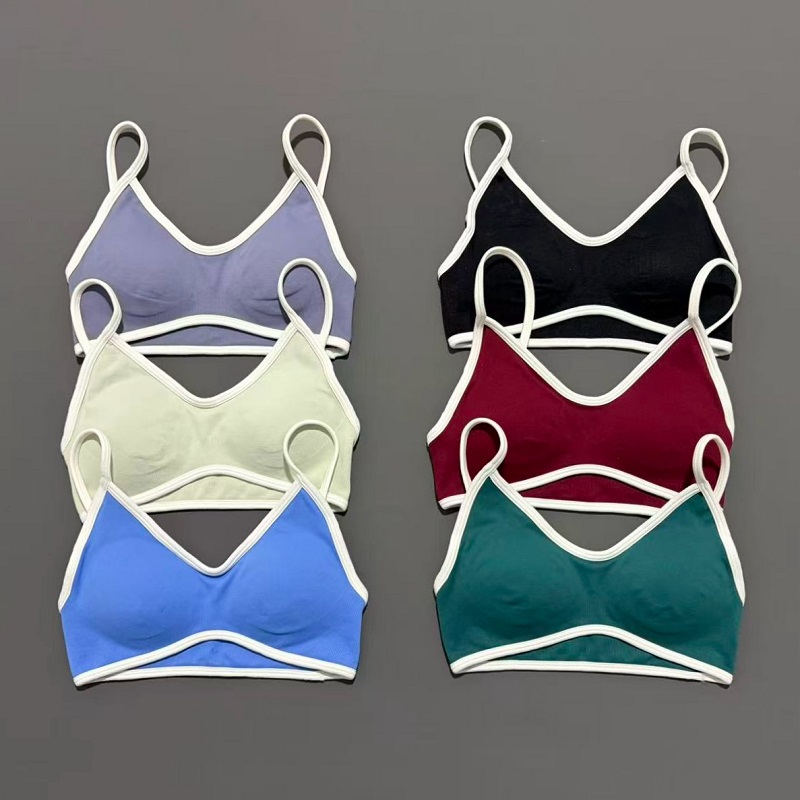 Women Sports Bra Adjustable Hi - Pilates Yoga Wrap Top ulasan dan harga