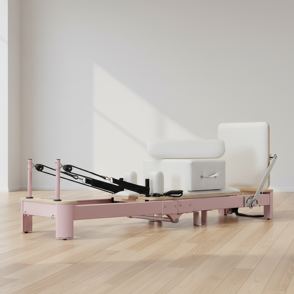Pink Foldable Pilates Machine  - Pilates Yoga Or Gym ulasan dan harga