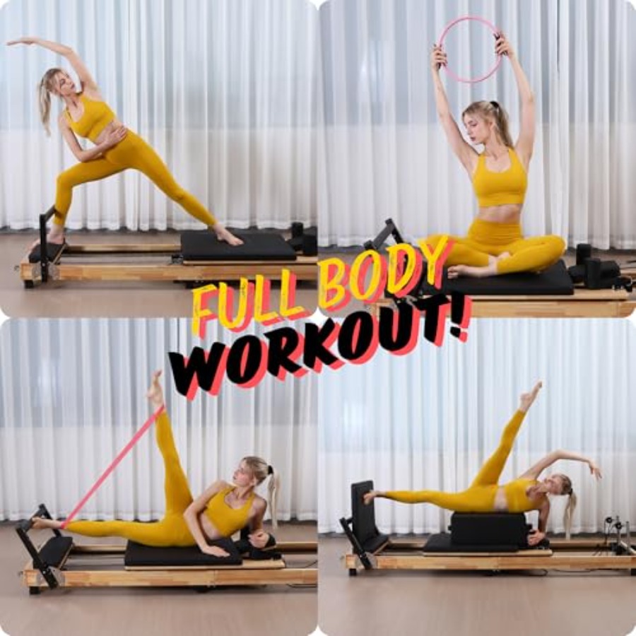 MAX4.0 Pilates Reformer Wood H - Pilates Yoga Machine ulasan dan harga