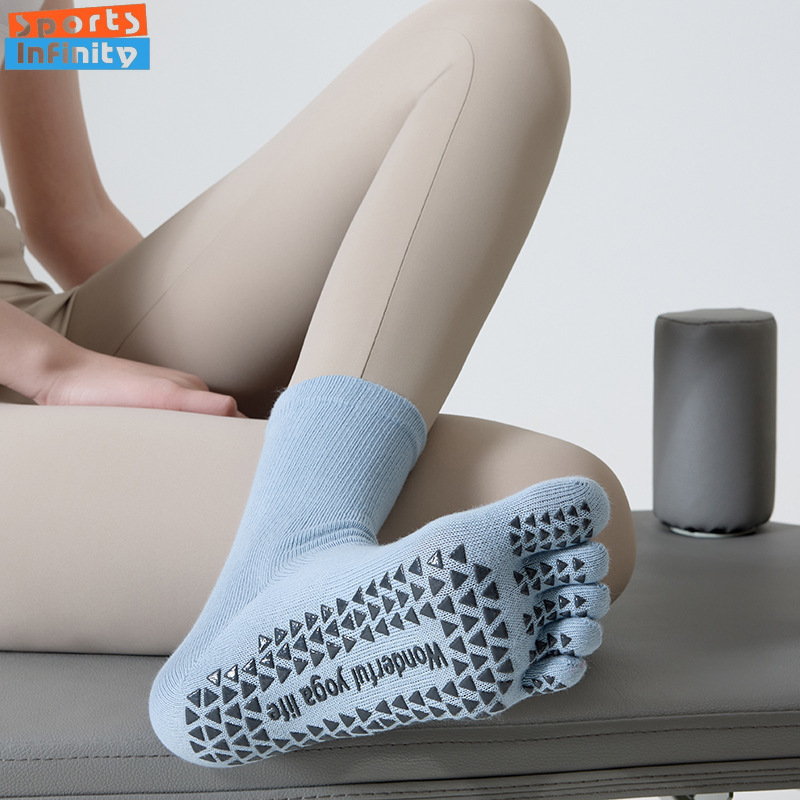 Fashion Five Finger Split Toe  - Pilates Yoga Youtube ulasan dan harga