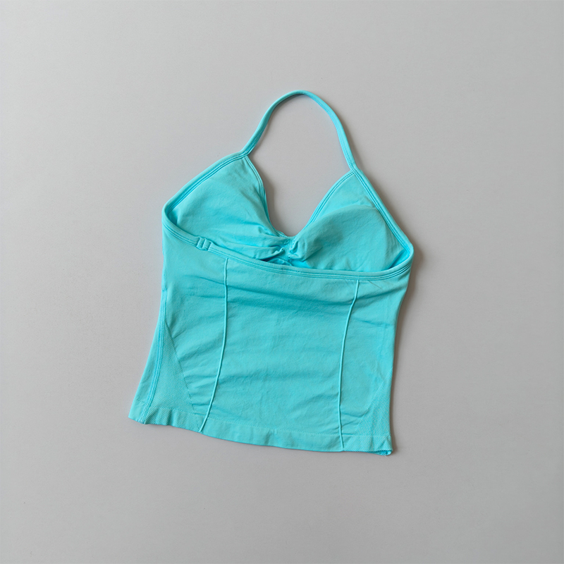Women's Halter Neck Sports Top - Pilates Yoga Wrap Top ulasan dan harga