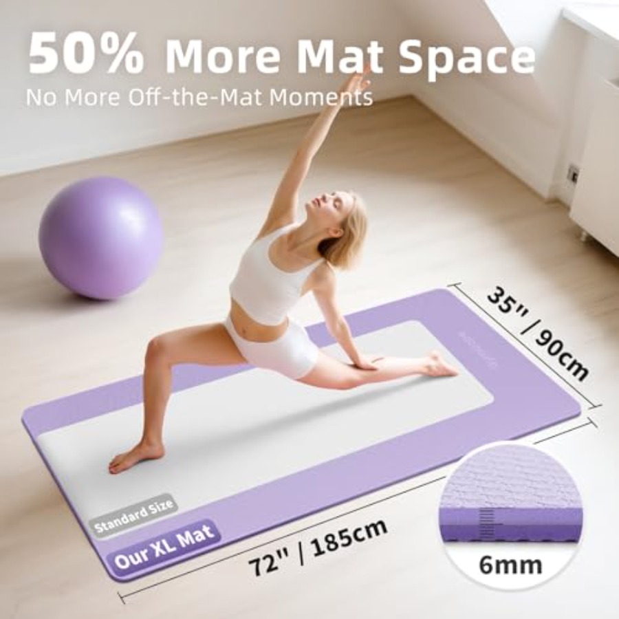 Extra Large Yoga Mat 72x48 or  - Pilates Yoga Or Gym ulasan dan harga