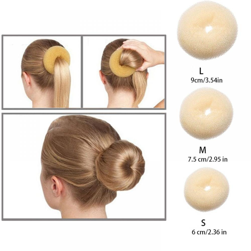 3pc/set Hair Bun Maker Donut M - Pilates Ring Magic ulasan dan harga