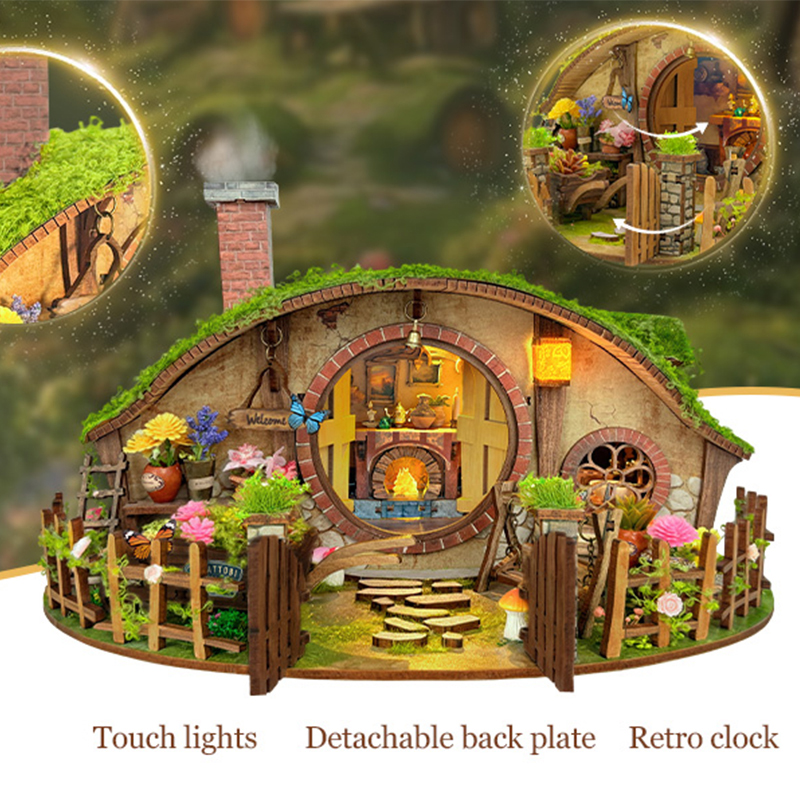 Wooden DIY Magic Ring Dollhous - Pilates Ring Magic ulasan dan harga