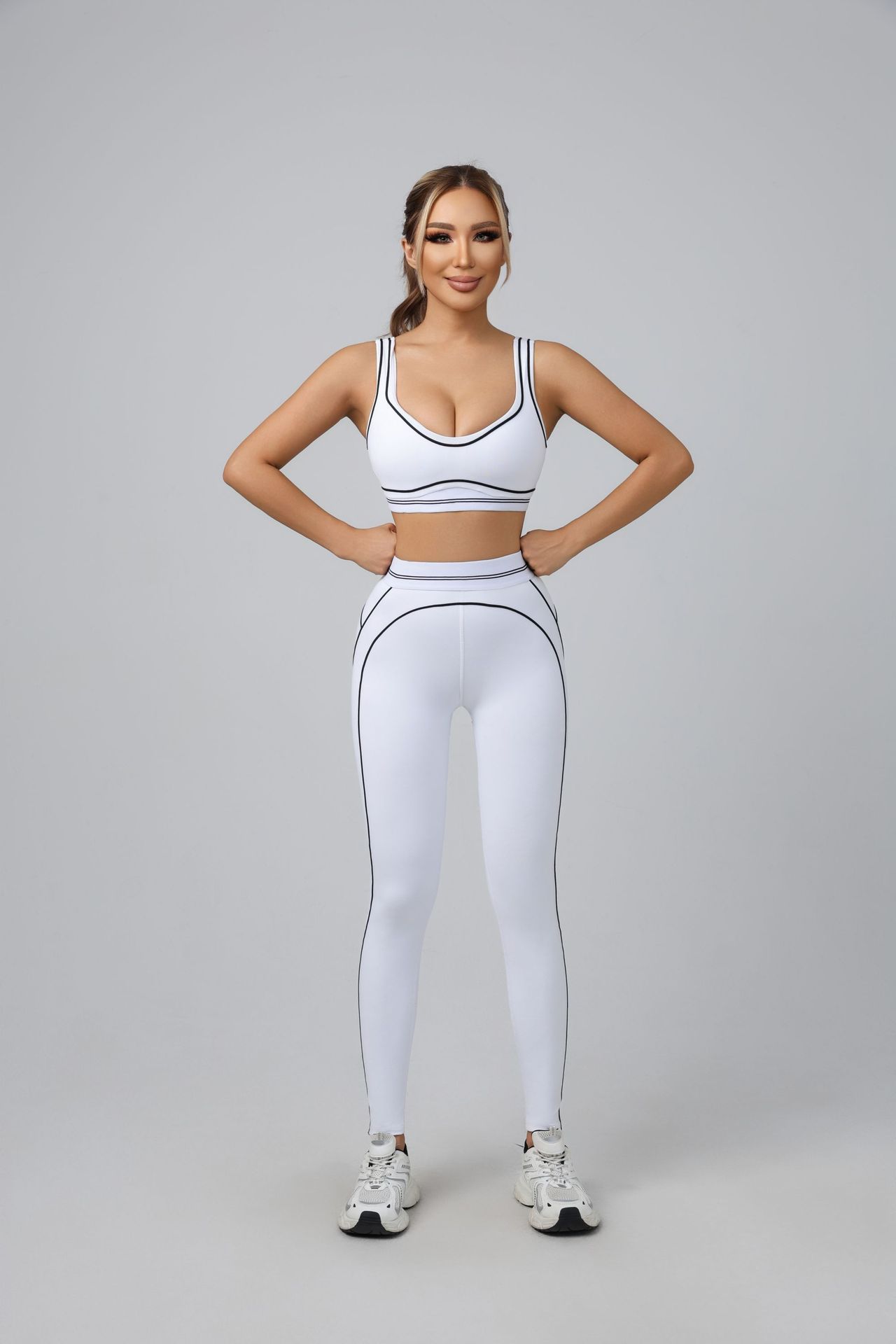Yoga Suit Women Sport Set Pila - Pilates Yoga Wrap Top ulasan dan harga