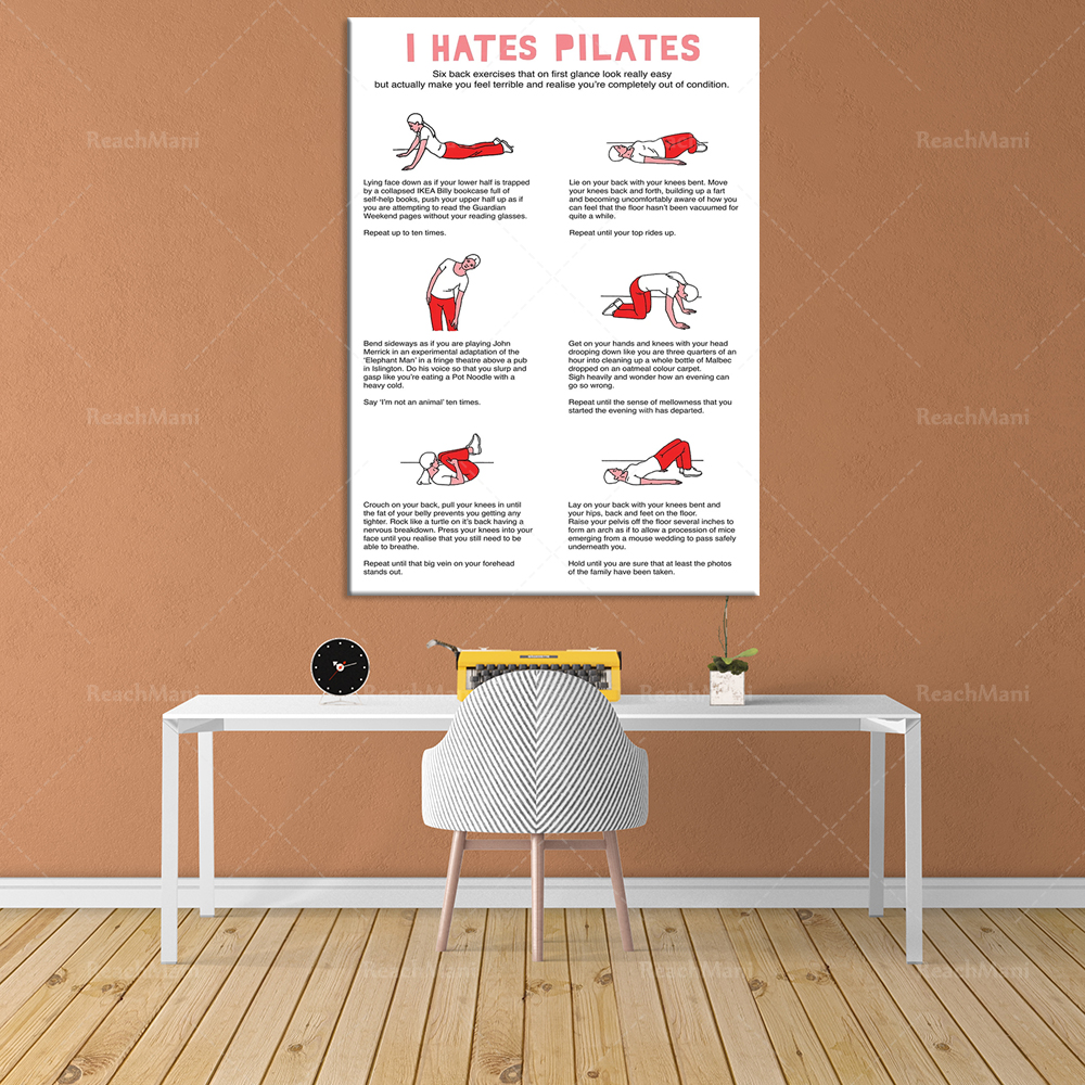 Je déteste PILATES Serviette à - Pilates Yoga Room ulasan dan harga