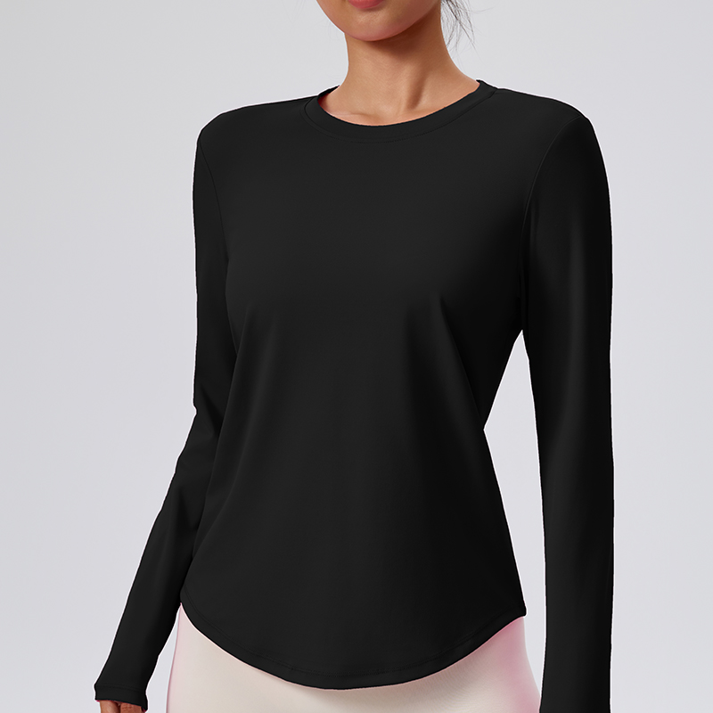 Women's Round Neck Fitness Yog - Pilates Yoga Wrap Top ulasan dan harga