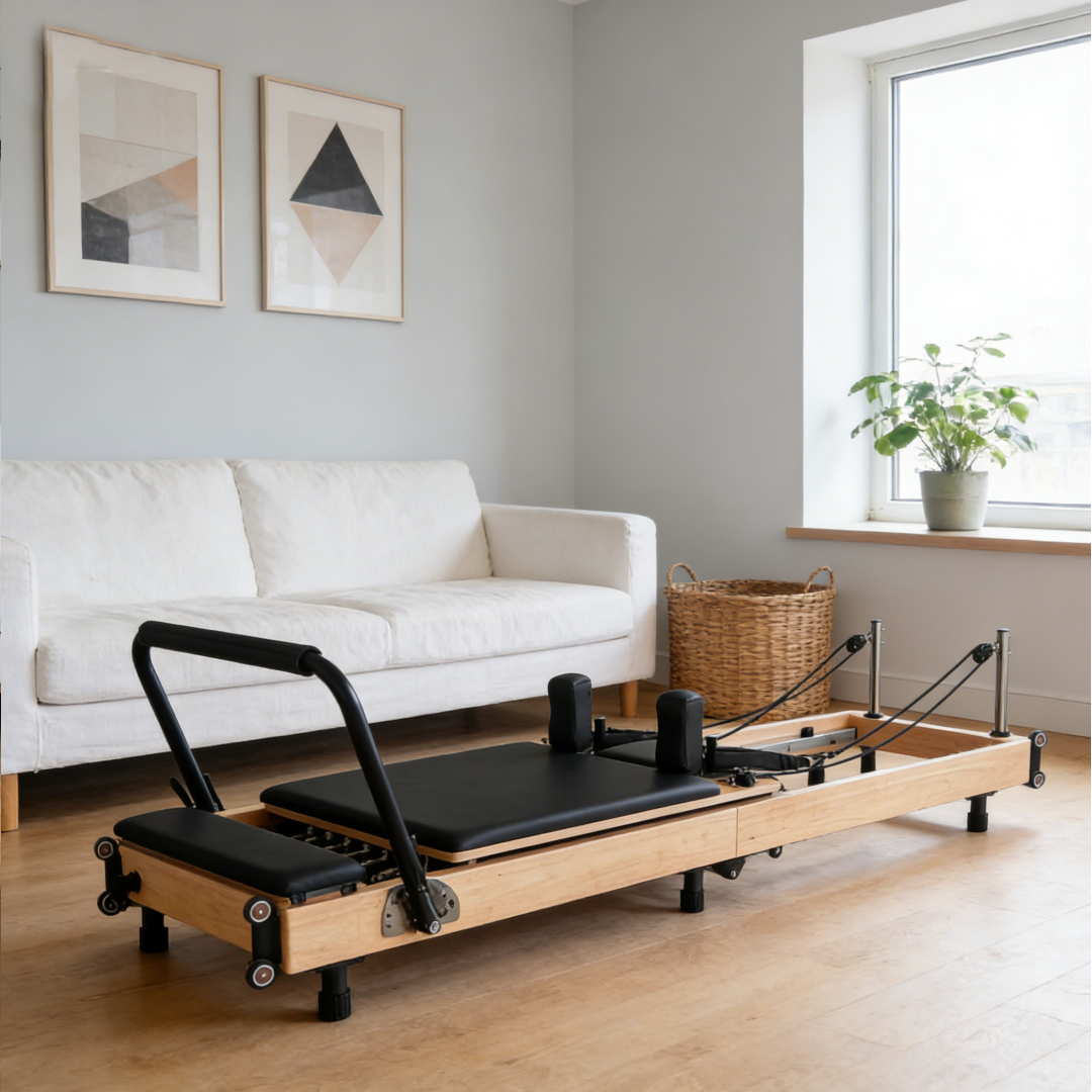 Space-Saving Foldable Oak Pila - Pilates & Yoga With Harna ulasan dan harga