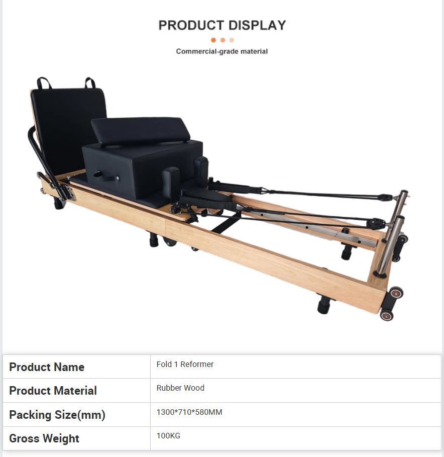 Space-Saving Foldable Oak Pila - Pilates & Yoga With Harna ulasan dan harga