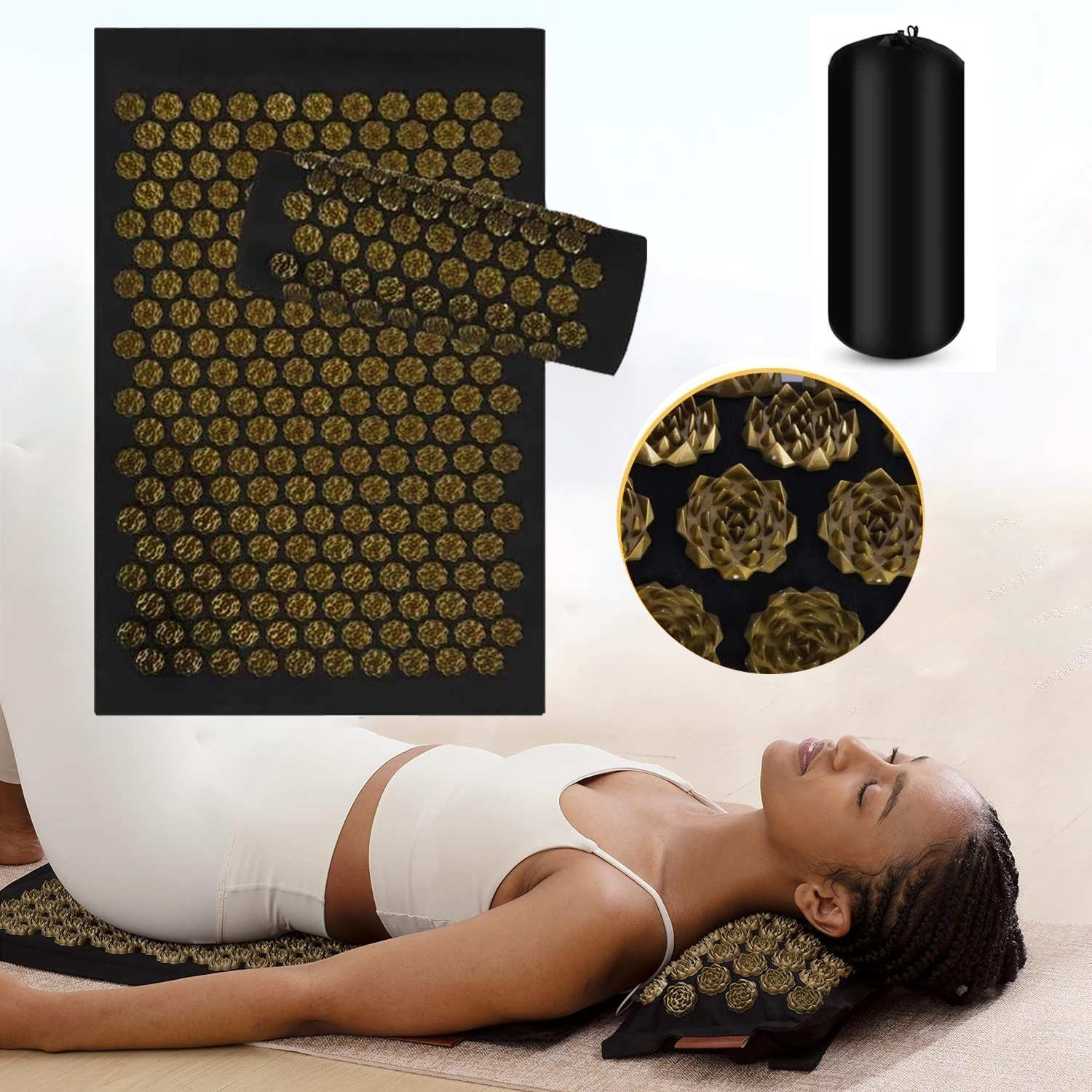 Shiatsu Acupressure Mats Kuzne - Pilates Yoga Combo ulasan dan harga
